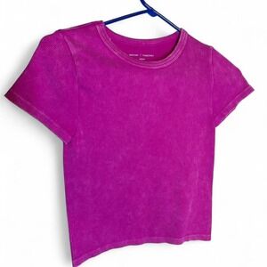 Pink/purple Ribbed‎ Baby Tee